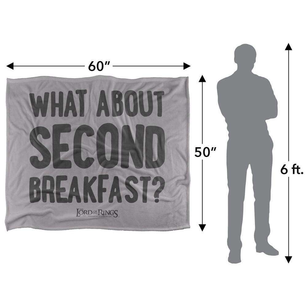 Lord Of The Rings Second Breakfast Quote Blanket