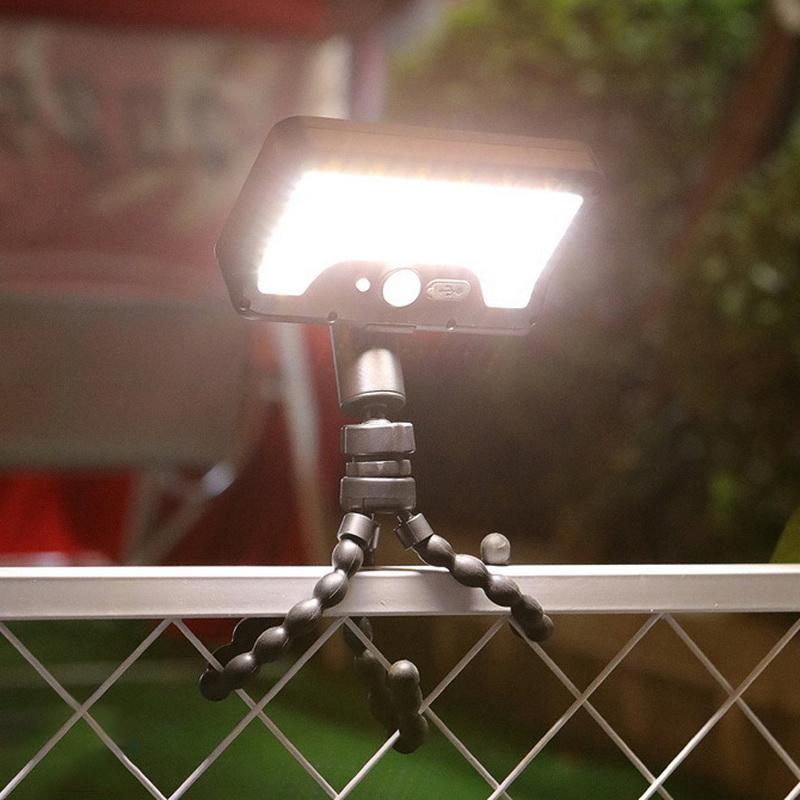 Household Split Lighting Solar Motion Sensor Light 360° Rotatable Lamp Octopus Bracket Usb Charge Lighting For Outdoor Camp