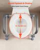 VEVOR Raised Toilet Seat with Arms, 136 kg Load Capacity, Adjustable Height