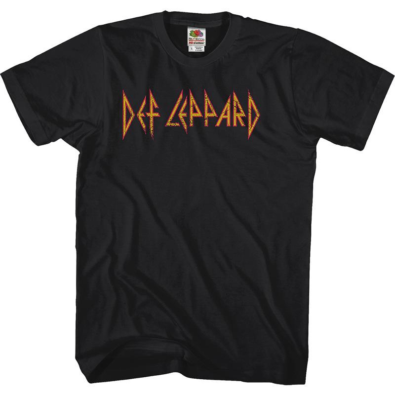 Def Leppard 1983 USTour Футболка Винтажная Уличная Хип-Хоп Мужская Женская Хлопок Короткий Рукав Streetwear Харадзюку Женская Мужская Одежда