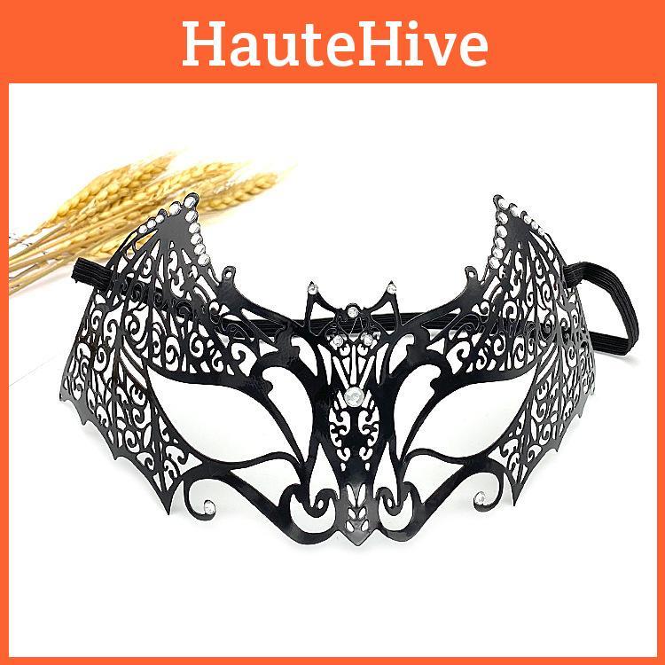 Metal Costume Mask With Embellishments For Halloween And Parties Holiday