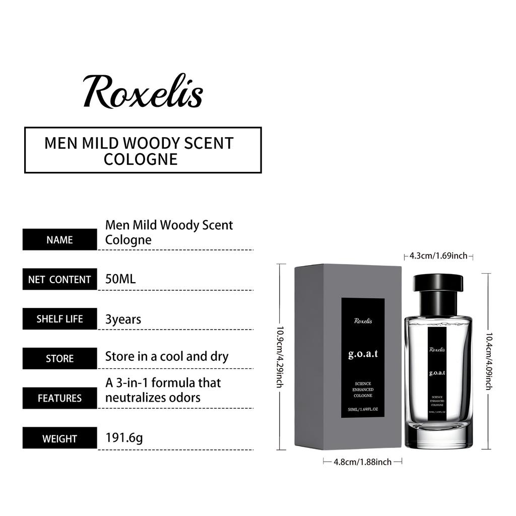 Christmas Men Woody Eau de Toilette Long Lasting Light Scent Daily Dating Commute Portable Perfume