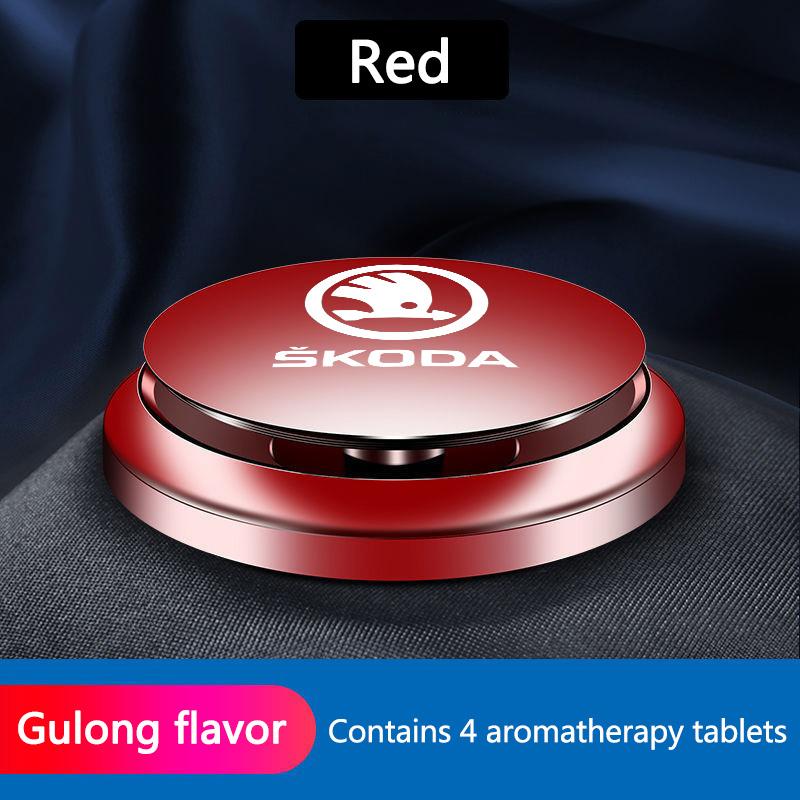 AAAAE1 Car Air Freshener Solid Perfume Rotating Aromatherapy Decor For Skoda Octavia Rapid Kodiaq Karoq Fabia Kamiq Superb Derivative V