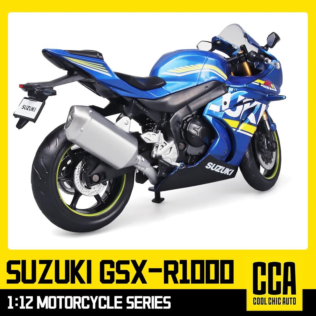 Модель мотоцикла SUZUKI GSX1000 в масштабе 1/12, отлитая под давлением — реалистичный дизайн, идеально подходит для любителей мотоциклов, прекрасный подарок для всех возрастов