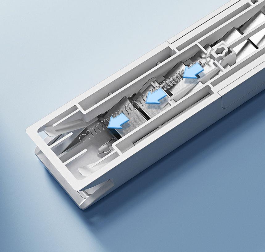 Металлический зажим Xiaomi, ручная машинка для стрижки бумаги с фиксацией заправки, органайзер, степлер, многоразовый зажим для переплета документов