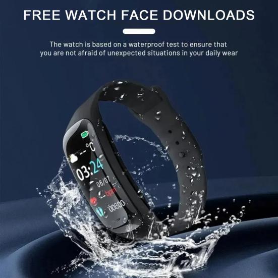 Умный браслет HD-совместимый водонепроницаемый фитнес-трекер Bluetooth-совместимый удобный силиконовый браслет