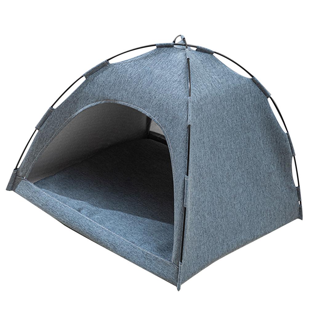 Палатка-кровать для кошки Большое пространство Дышащая Удобная Моющаяся Палатка-домик для питомца кошки собаки Все сезоны Размер S Синий