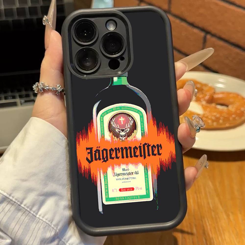 Горячий J-Jagermeisters Для iPhone 17 16 15 14 13 12 11 Pro Max Plus Черный Чехол из ТПУ с Полным Покрытием, Ударопрочный