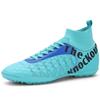 Football Shoes Men's/women's Football Shoes High-quality Large-scale Leather High Elastic Socks, Artificial Lawn Long Nail Football Training Boots