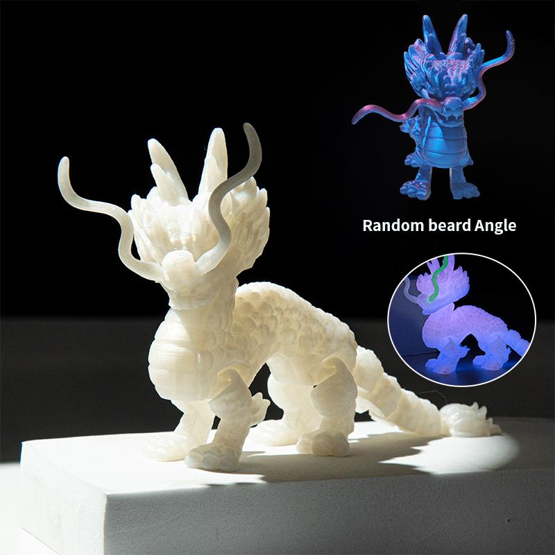 3D-печать Kirin Beast Китайский дракон Lucky Декоративное украшение 3D-печатные фигурки Игрушка Настольное украшение Кукла Ремесло Подарок