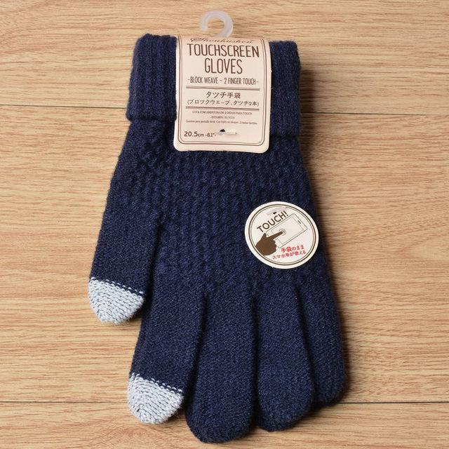 Winter Warm Full Finger Touchscreen Mittens for Women
