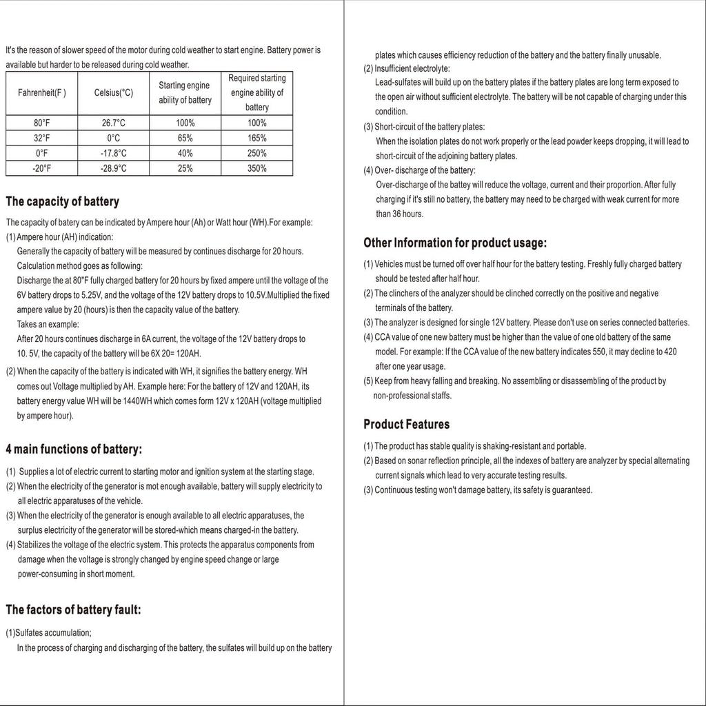 GoolRC Тестер для проверки автомобиля Тестер автомобильного зарядного устройства Анализатор Тестер Диагностическая машина
