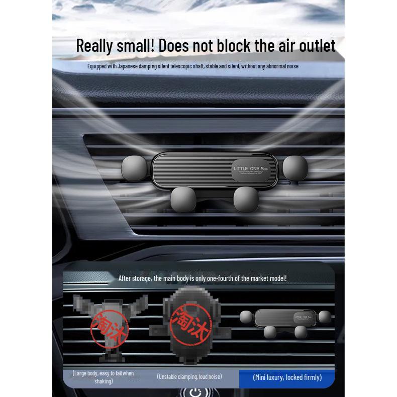 Douyin Car Gravity Telescopic Phone Holder for Air Vent Navigation