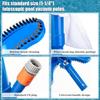 Brush Portable Pool Vacuum Vacuum Telescopic Pole Swimming Pool Jet Cleaner  Spas