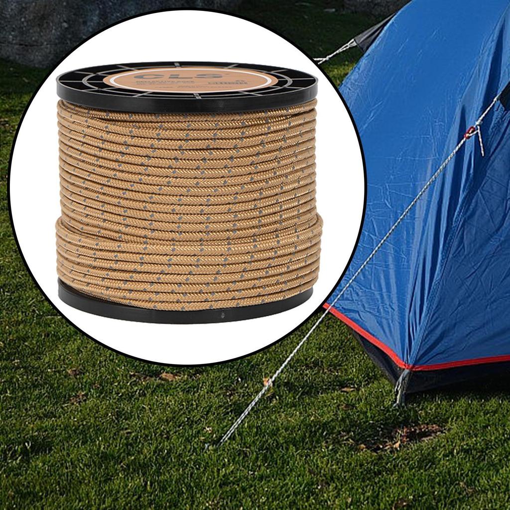 4 мм светоотражающий паракордовый трос для палатки, парашютный шнур для кемпинга - 55 ярдов