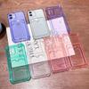 Clear Card Slot Cover For iPhone 11 14 Pro Max Redmi Note11 10 Pro Samsung Galaxy S22 Ultra A12 A53 A22 A03 Poco X3 OPPO Vivo Soft Silicone Case
