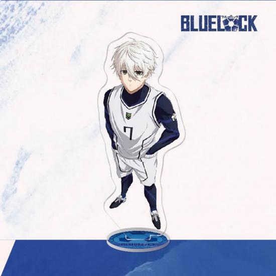 Модель подставки с синим замком, брелок для ключей Isagi Yoichi Bachira Meguru Kira Ryosuke Chigiri Hyoma, украшение для стоящего знака