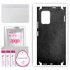 apgo Protective Skin Sticker for the Back+sides Compatible with Xiaomi POCO X3 GT, Full Wrap Film, Foil, Vinyl - Pattern Black Leather