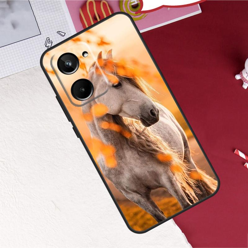 Животное Конь Для Realme 10 11 12 13 14 Pro Plus GT6 GT7 15 Pro C61 C67 C63 C71 C55 C51 C65 C53 C75 Чехол