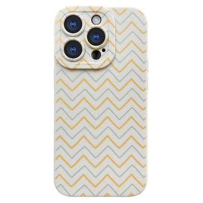 Чехол для iPhone 16 Pro Max с креплениями для шнурка, защитный чехол для телефона из ТПУ, дизайн с волнообразным узором