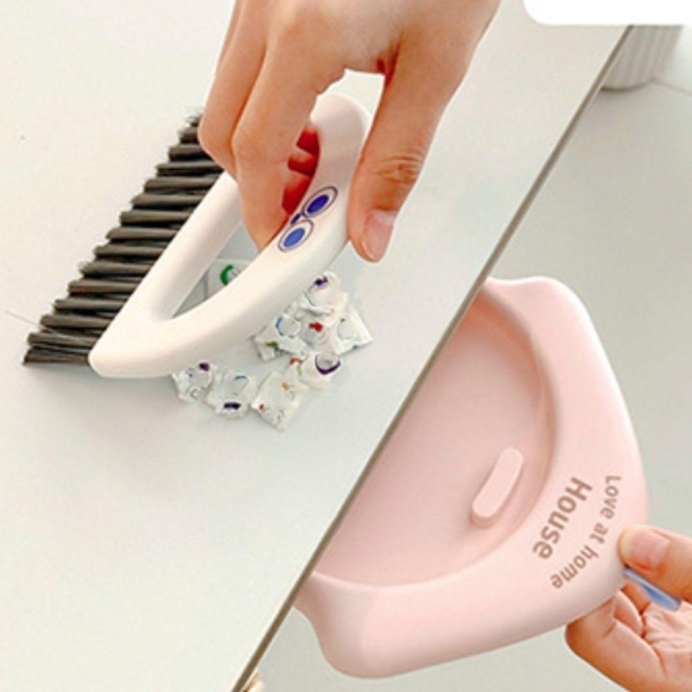 Detachable Desktop Broom Dustpan Set Mini Portable Dustpan Desktop Cleaning