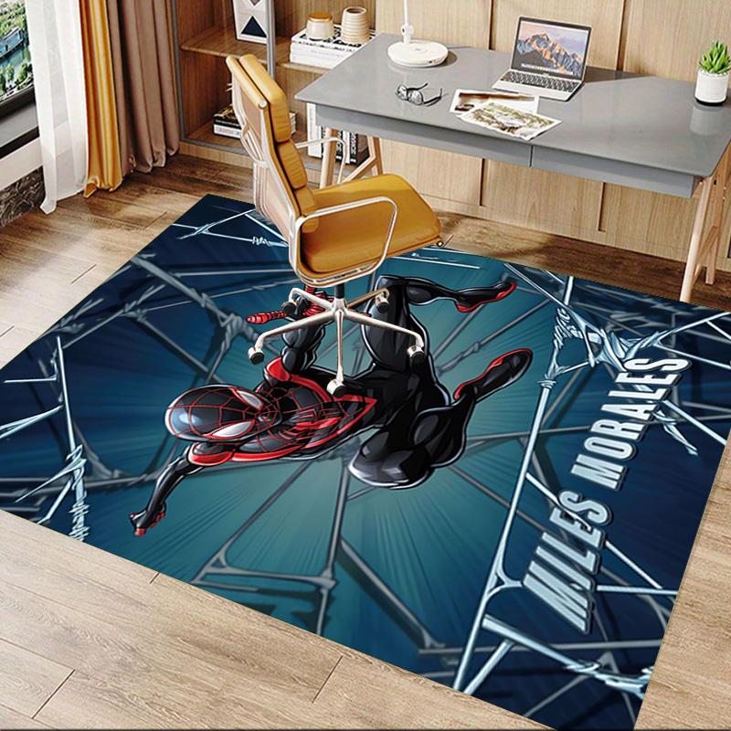 Spiderman Miles Morales Carpet For Playroom Bedroom Living Room Sofa Home Decorkids Game Area Rug Nonslip Floor Mat
