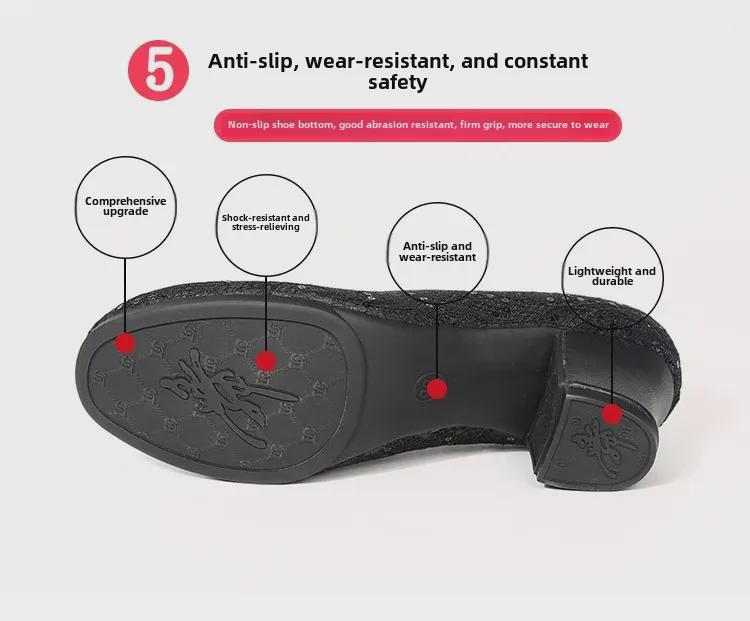 Женская обувь для современных танцев — мягкая, дышащая, с низким верхом для латиноамериканских танцев и квадратных танцев