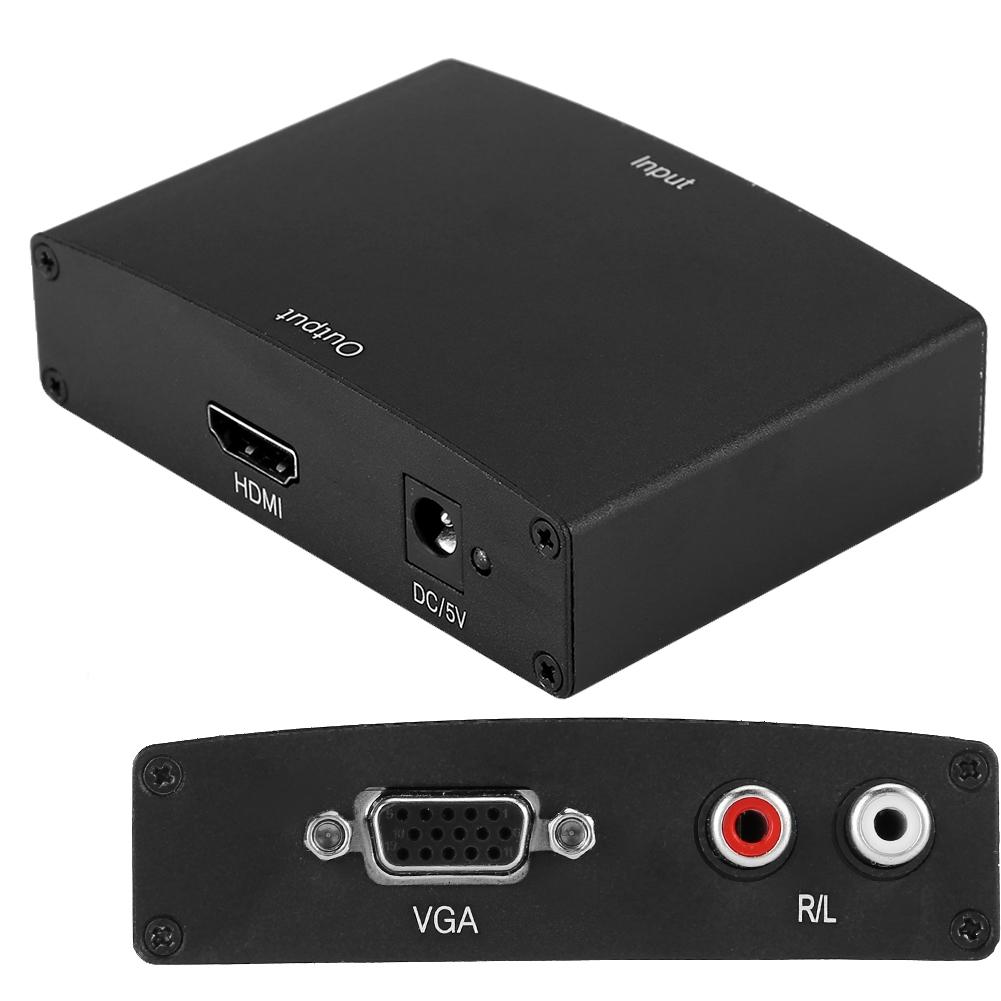Адаптер-конвертер VGA в HDMI Выход HD аналогового видео и звука