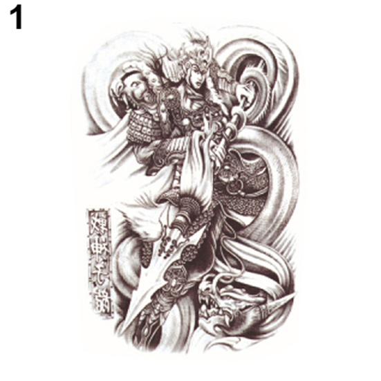 Large Sexy Tattoo Skull Temporary Body Arm Stickers Removable Waterproof Sticker