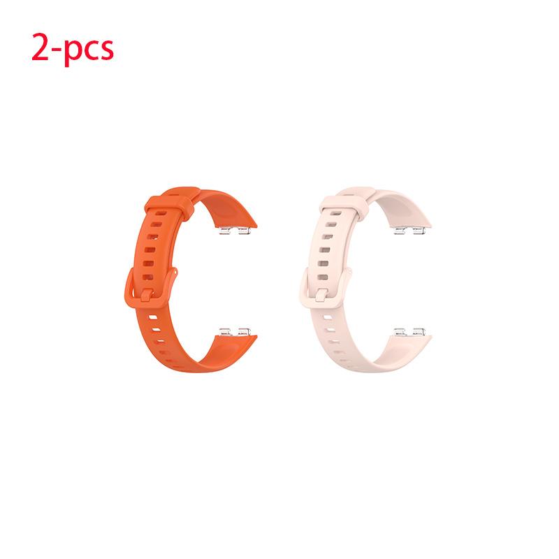 2 шт. Силиконовый ремешок для Huawei Band 8 Регулируемый спортивный ремешок для браслета Huawei 9 Ремешок для умных часов Стильный сменный ремешок