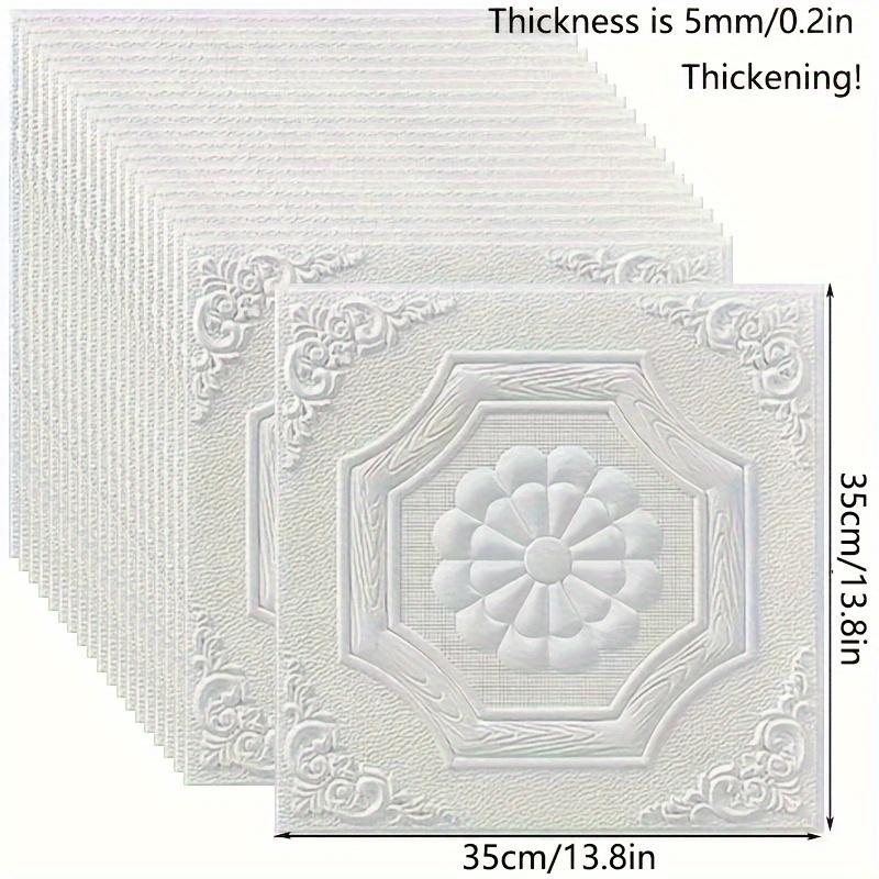 3D белые настенные панели в европейском стиле 10/20 шт. самоклеящиеся наклейки для предотвращения столкновений толщиной 0,2 дюйма современный дизайн стены дома обновление144
