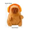 Wearing Headphones Capybara Pendant Plush Capybara Stuffed Animals Capybara Doll Toy  Gift