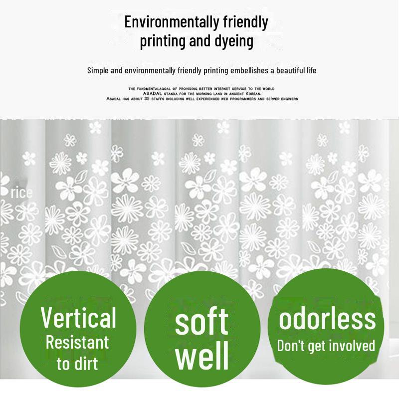 Комплект водонепроницаемых занавесок для душа в ванной комнате без проколов