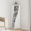 Corner Cabinet High Gloss White 32 x 32 x 102 cm Particleboard