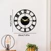 New Cream Flower Wall Clock Silent Decorative Clock Home Living Room Modern Minimalist Art Wall Clock