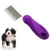 Расческа для удаления шерсти для собак, кошек, безболезненное удаление из нержавеющей стали, нескользящая ручка, щетка для удаления шерсти, инструмент для ухода за домашними животными средней и длинной шерсти