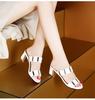 Модная обувь для женщин 2025 Женская мода Весна Лето Босоножки на высоком каблуке Леди Сексуальные Удобные Женские Милые ПУ Сандалии Женская обувь