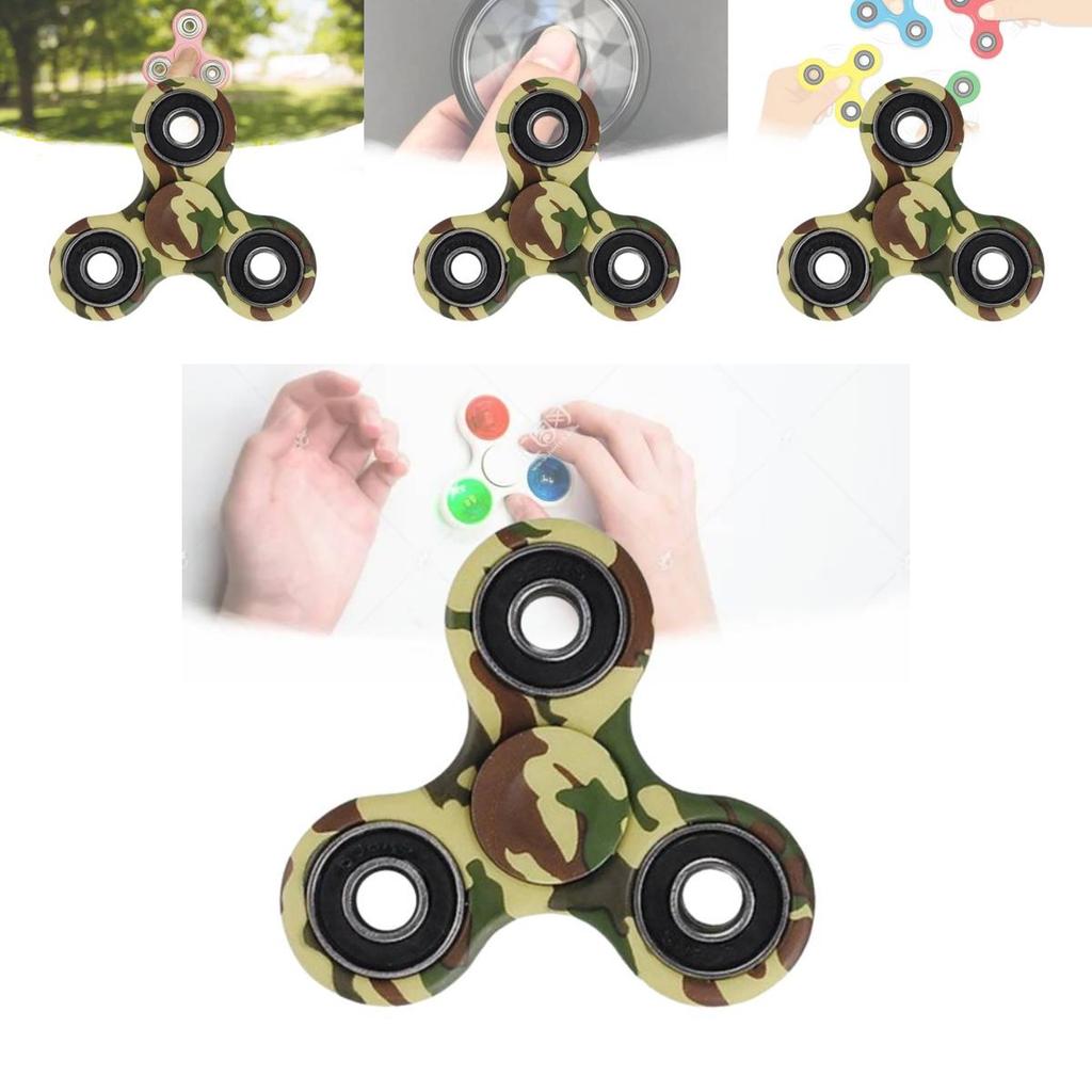 Красочный пластиковый спиннер для пальцев детская игрушка желтая мультяшная иллюстрация