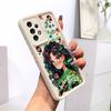 Зеленый Одежда Cool Girl Квадратный Силиконовый Чехол Для Телефона Для iPhone Samsung Galaxy Xiaomi Redmi POCO HUAWEI Honor Противоударный Защитный Мягкий Чехол