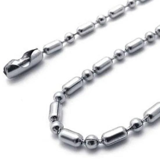 2,4 мм модное повседневное ожерелье изысканного легкого серебряного цвета