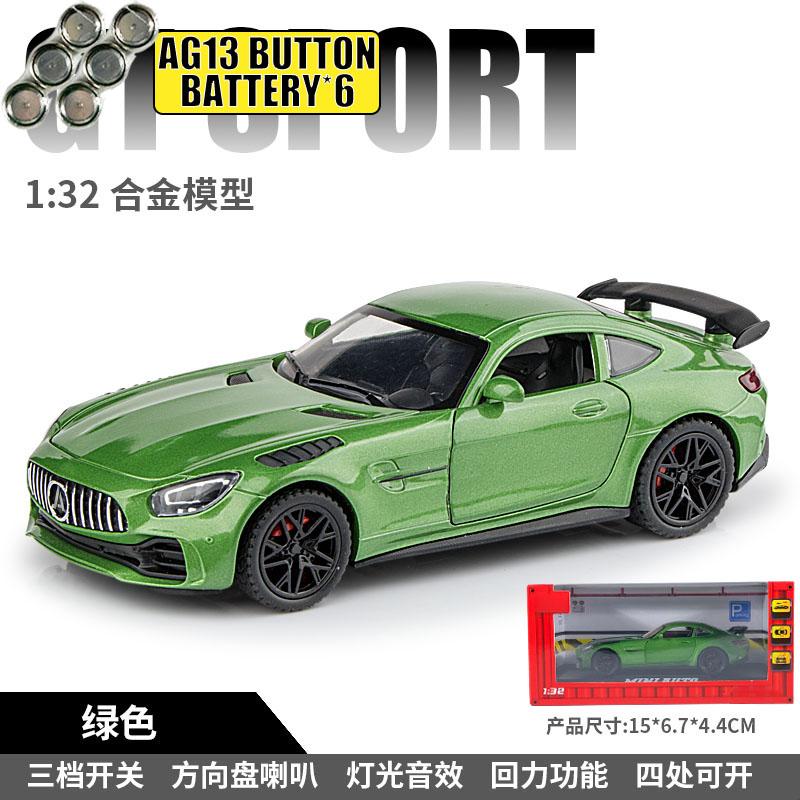 1:32 Mercedes Benz GT GT3 Немецкий спортивный автомобиль Металлический литой модель автомобиля Декор для дома и модные настольные украшения Праздничная игрушка