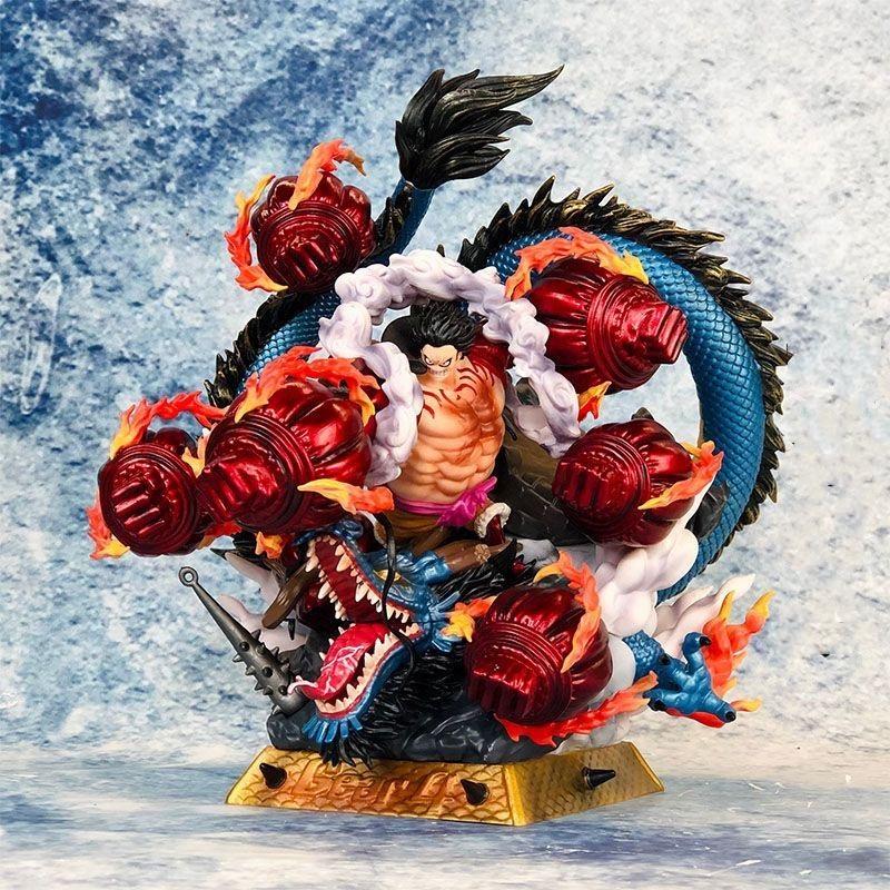 Anime One Piece GK Monkey D Luffy VS Kaido Dragon PVC Action Figures Collection Model Toys Gifts