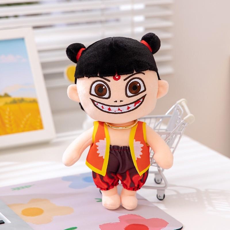 Плюшевые игрушки Нэчжа, мультяшные мягкие куклы, украшение персонажа аниме, детский подарок