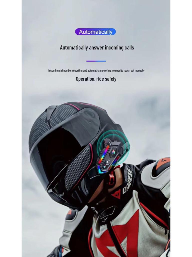 Y20 Motorcycle Bluetooth Helmet Headset