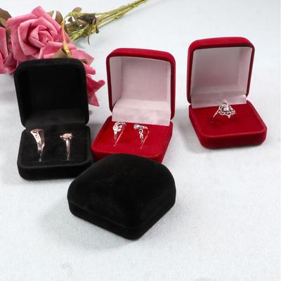 Бархатная шкатулка для колец, бархатная шкатулка для демонстрации ювелирных изделий, подарочная коробка для помолвки и свадьбы, органайзер для брошей, легко носить с собой