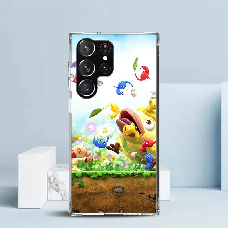 Игровой P-PikminS 4 Мягкий чехол для Samsung Galaxy S25 Edge S26 S24 S23 Ultra Чехол для телефона S22 S21 Plus S20 FE Печатный узор Корпус Gal