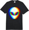Голова пришельца Триппи Вейпорвейв Техно Рейв EDM Музыкальный фестиваль Comfort Colors Взрослая тяжелая футболка