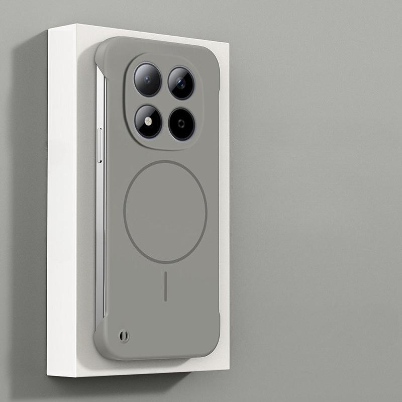 Ультратонкий безрамочный магнитный чехол для Xiaomi Redmi Note 15 14 Pro Plus Note 13 5G Note 12Pro Magsafe Жесткий ПК Матовый чехол-накладка