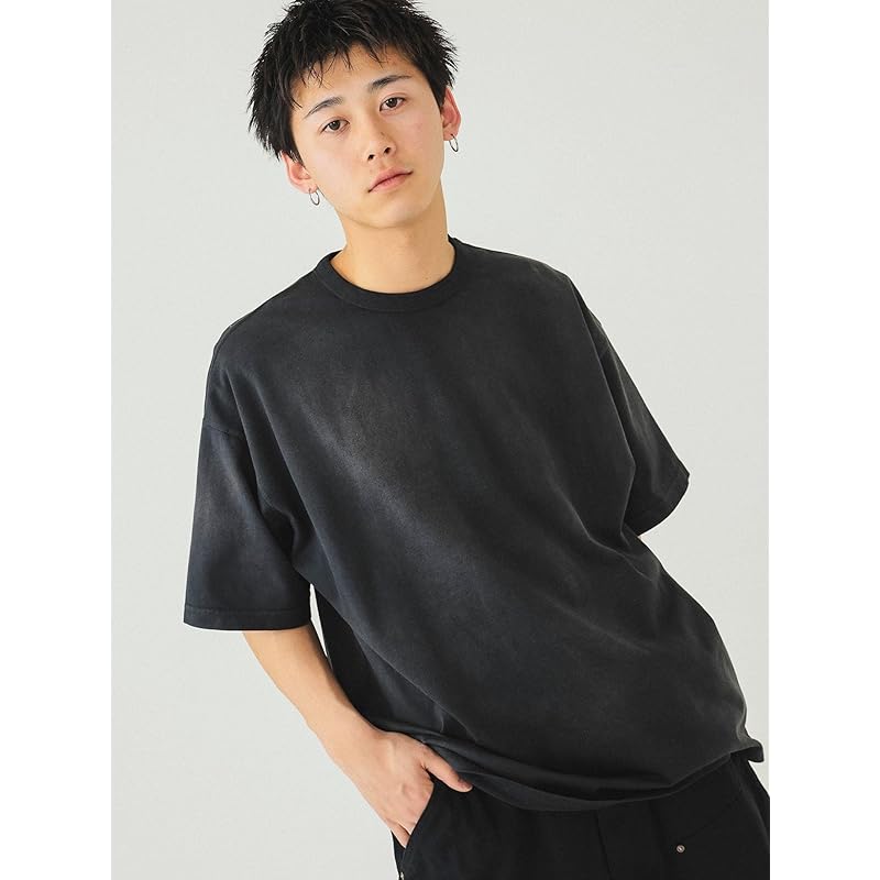 [Beams] S/S TEE vintage like fade T-shirt men's BLACK S 11041285146