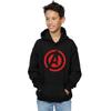 Marvel Boys Avengers Assemble Solid A Logo Hoodie